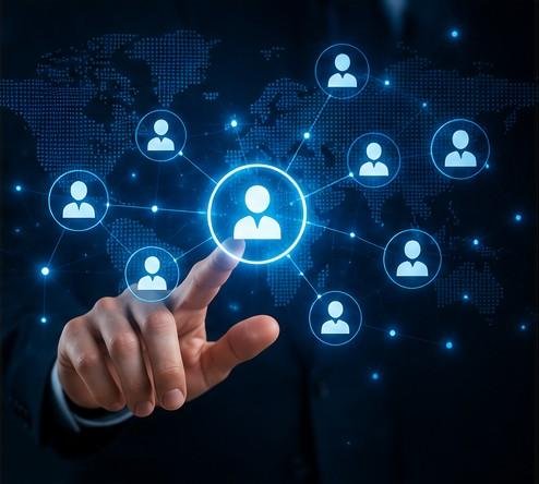 Connected business decision-makers representing targeted B2B email lists
