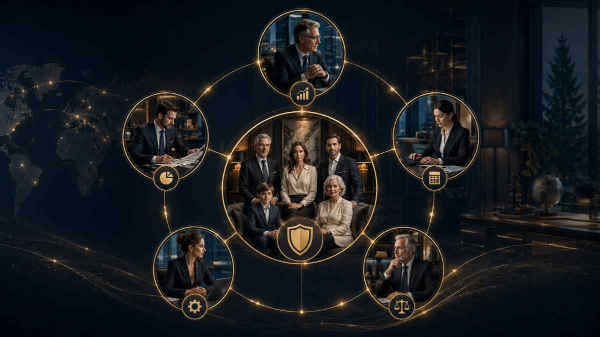 Family office decision-makers connected across investment finance operations and advisory roles