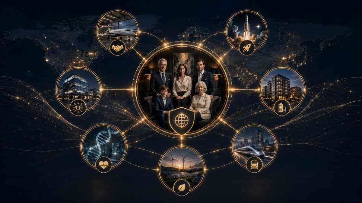 Family office investment targeting across real estate technology healthcare private markets and infrastructure