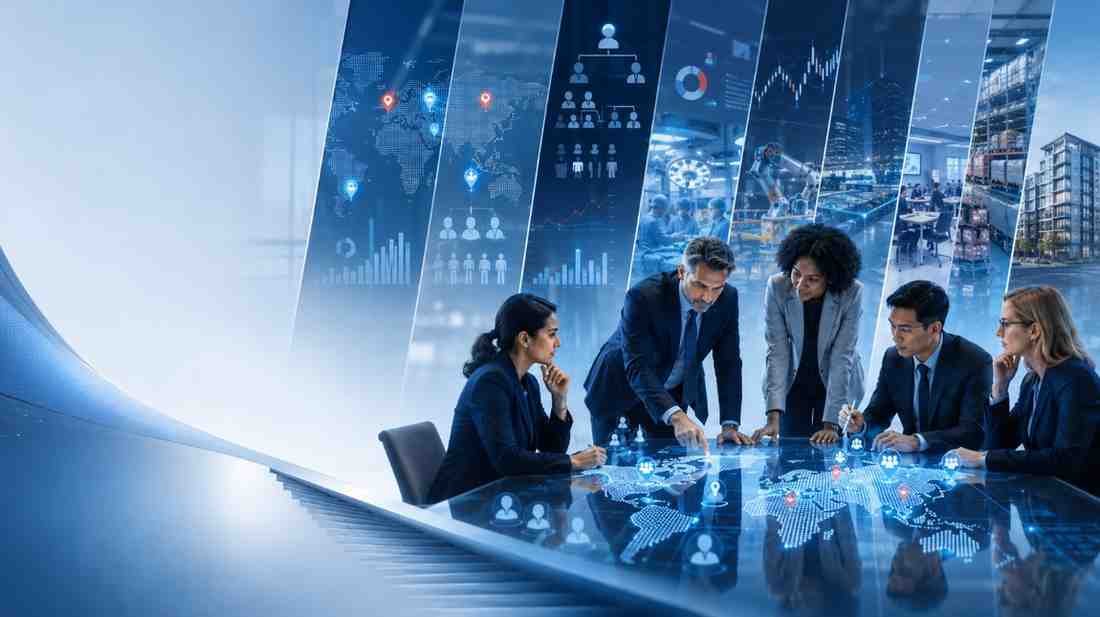 Industry audience targeting by geography, job title, seniority, company size and business characteristics